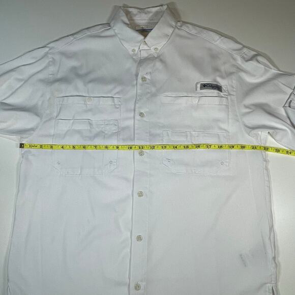 Columbia PFG Omni-Shade White Fishing Shirt Men’s S Long Sleeve Utility Outdoor - Picture 5 of 10